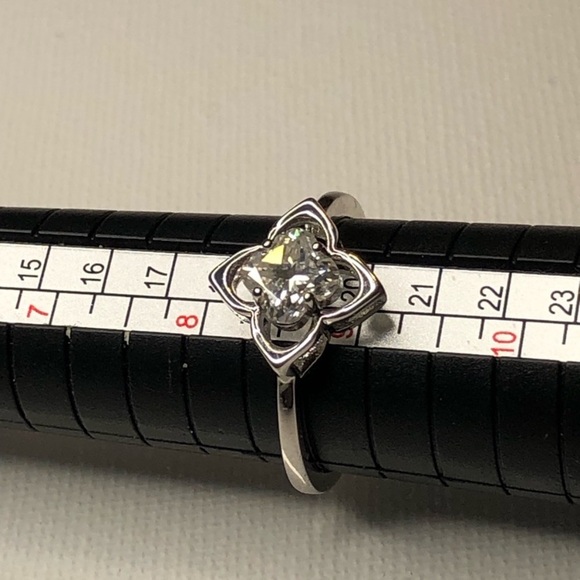 Silver over Stainless Steel Moissanite Ring and Necklace
9 ring 16 necklace - Picture 3 of 3